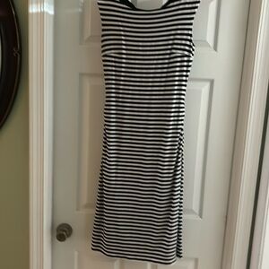 Dress with stripes